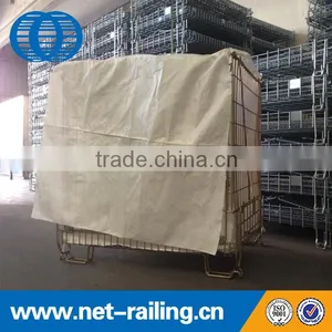 Customized Mesh Storage Warehouse Steel Cage With Bag thumbnail-1