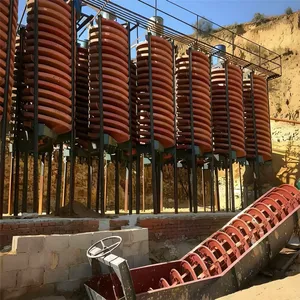 Argentina Lithium, Gold Copper Silver Ore Separator Widely Used Gravity Separation Equipment Spiral Chute Separator thumbnail-2