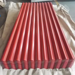 Anti-Corrosion Corrugated Roof Sheet PPGI Color Coated Corrugated Steel Sheet For Industrial Workshop thumbnail-3