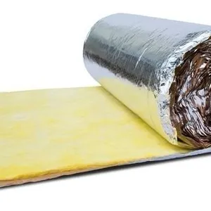 Low Thermal Conductivity GlassWool Roll Fiberglass Glasswool Blanket Sound Absorption Insulation Material for Roofing, Air Duct Insulation Projects thumbnail-4