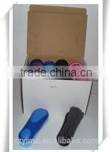 12 Pcs 8-shaped Large Horse Dandy Brush With Display Box for Show thumbnail-1