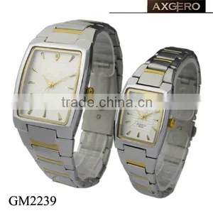 3atm Water Resistant Stainless Steel Watch Case Pair Watch thumbnail-1