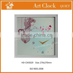 Lovely Wall Clock Wooden Framed Wall Clock thumbnail-1