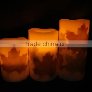 Flameless Remote Led Candles With Wax thumbnail-1