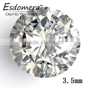 3.5mm Wholesale Esdomera White Color Moissanite Loose Stones Round Brilliant Cut Colorless thumbnail-1