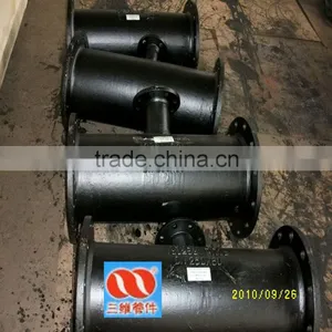 DN400x1400 All Flanged Tee for Ductile Iron Pipe Fitting thumbnail-2