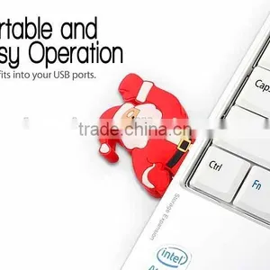 Customized Chirstmas Gift Santa Claus USB Flash Drive 4gb thumbnail-4