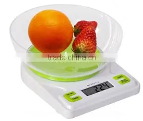 Robust Single Point Load Cell White Digital Weighing Scale Kitchen With PS Bowl thumbnail-1