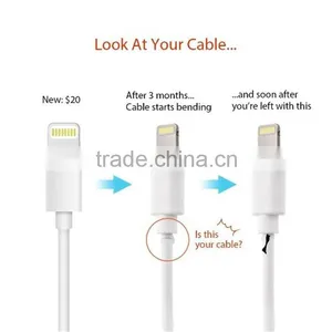 DIY Carton Spiral Protector USB Multi Charger Data USB Cable for IOS thumbnail-3