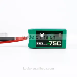 ACEHE 14.8V 850mAh 75C Capacity High Rate Lipo RC Battery thumbnail-1