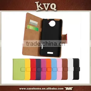 Plain PU Leather Protective Cover Flip Case For HTC One X thumbnail-2