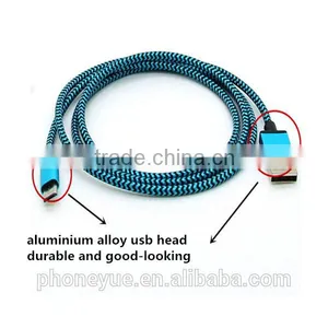 Colofrul Nylon Braided Usb Charger Charging Cable for Iphone 5/6 thumbnail-3