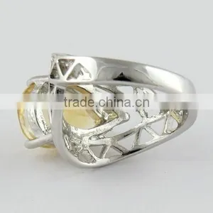 Ray Of Light Yellow Citrine Ring, Handmade Silver Jewelry, Online Silver Jewelry thumbnail-5