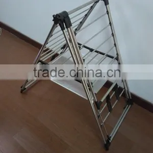 Folding Stainless Steel Balcony Baby Clothes Drying Hanger Rack thumbnail-5