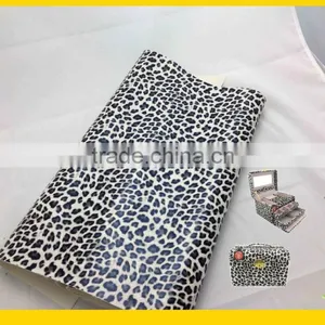 Fashion Leopard Print Fabric for Toiletry Bag or Cosmetic Case and Jewel Box thumbnail-2