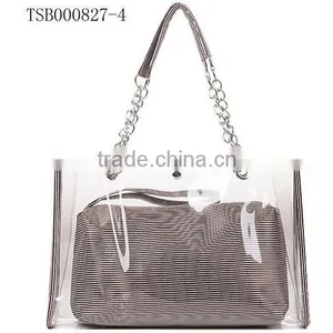 Hot Sale Fashion Transparent Beach Bag thumbnail-5