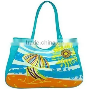 2015 Best Sell Customized Striped Beach Bag thumbnail-4
