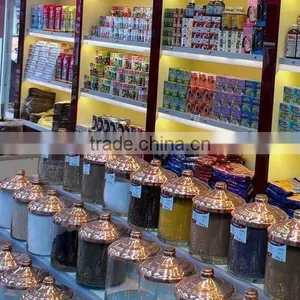 Glass Candy Jar With Copper Cover, Spice Jars, Sweet and Dragee Glass Jars With Lids, Pedestal Glass Candy Jar BK2025 thumbnail-4