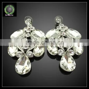 Fashion Design Gold Plated Necklaces and Earrings With Crystal Statement Jewelry Sets KHK728 thumbnail-4