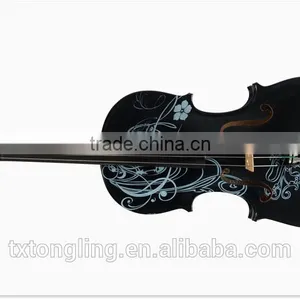 Handmade Student Violin With Flower Design TL-HB1314 thumbnail-2