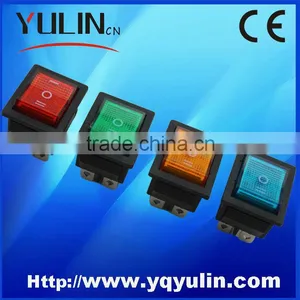 YU3-13 6 Pins Balck On-off-on Electrical Dpst Rocker Switch thumbnail-1