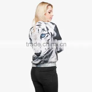 Unsex Withou Hood Sublimation Animal Crew Neck Sweatshirt thumbnail-3