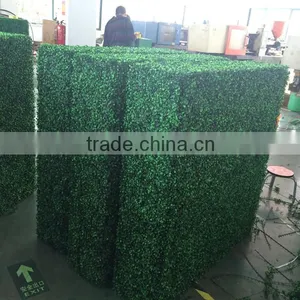 PE Plastic Green Wall Artificial Garden Boxwood Hedge for Residencial Quality Choice thumbnail-2