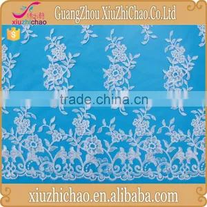 M0104A (4.6) Large Quantity Cheap 100% Polyester Decorative Fashion French Embroidery Lace Fabric thumbnail-3
