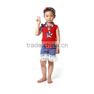 Hot Sale!! 2016 Top 100 Little Model Tank Top Dress With Pants In Set-sweet Style Designs for Girls thumbnail-5