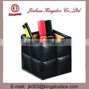 Jinhua Supplier Square Leather Stationary Holder Box thumbnail-2