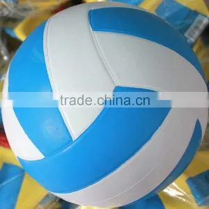 White Blue Soft Touch Custom Rubber Size 5 Volleyball Ball thumbnail-3
