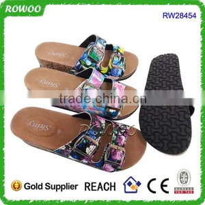 2015 New Design Durable Good Quality Outdoor Cork Slippers Wholesale thumbnail-1