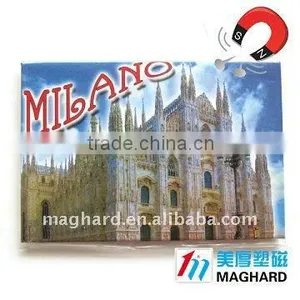 Tourist Souvenirs MILANO Church of Duomo Fridge Iron Magnet thumbnail-1