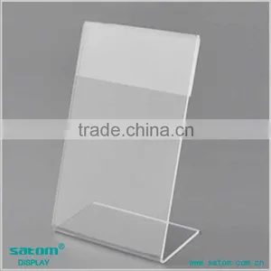 High Quality Cheap High Transparency Acrylic Plexiglass Plastic Sign Holders thumbnail-1