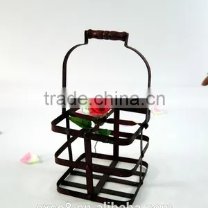 Antique Metal Decorative Wine Bottle Holder thumbnail-1