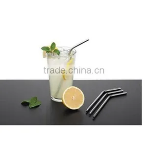 Straight Reusable Stainless Steel Drinking Straws With Thread thumbnail-4