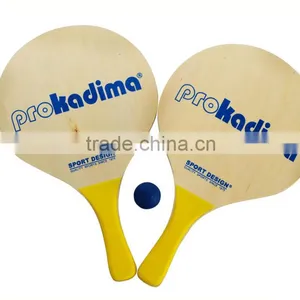 Promotional Wooden Beach Rackets With Printed Logo, Wooden Beach Tennis Rackets thumbnail-1