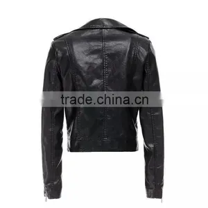 Dubai Wholesale Women Leather Jackets for Woman Quality Choice thumbnail-3