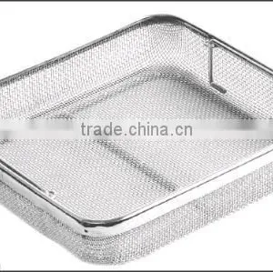 Stainless Steel Wire Mesh Trays for Surgical Instruments Cleaning thumbnail-1