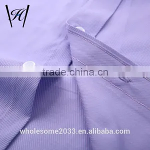 100%cotton Designer Button Down Blue Short Sleeve Dress Shirts for Men thumbnail-4