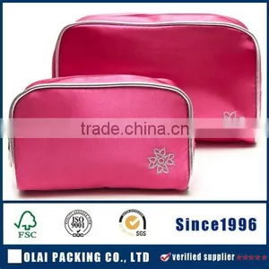 Pink Color Women Travel Cosmetic Bag thumbnail-1