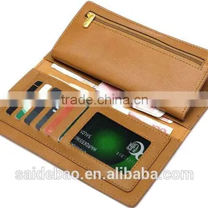 2016 Wholesale New Fashion Promition Genuine Leather Men's Wallet With Customizde Logo thumbnail-3