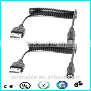 Custom Black 24awg dc Spiral Cable for Led thumbnail-4