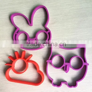 Set of Fried Eggs Mold,Non-stick Silicone Cookware,Wholesale Price and Top Quality thumbnail-1