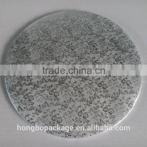 Silver Round 1/4 Thick Cake Board thumbnail-1