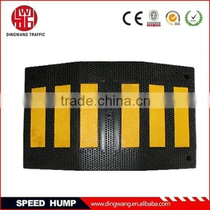 Black and Yellow Reflective Rubber Cable Hump thumbnail-1