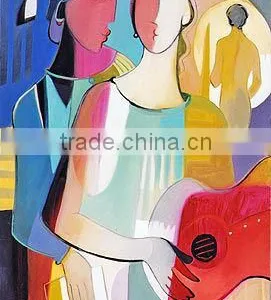Beautiful Handmade Abstract Women Painting thumbnail-1