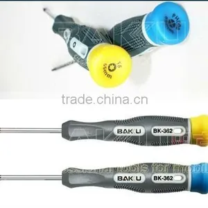 BaKu Hot Sale Plastic Handle Slotted 1.5 2.0 S2 Steel Precision Screwdriver BK-362 thumbnail-6