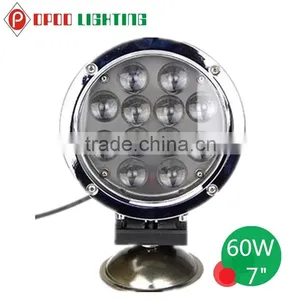 New Auto Spare Parts 60W Led Work Light, 7" Round 4D 60W Led Work Light thumbnail-4