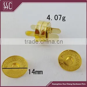 High Quality Brushed Brass Magnetic Button for Bag Accessories thumbnail-1